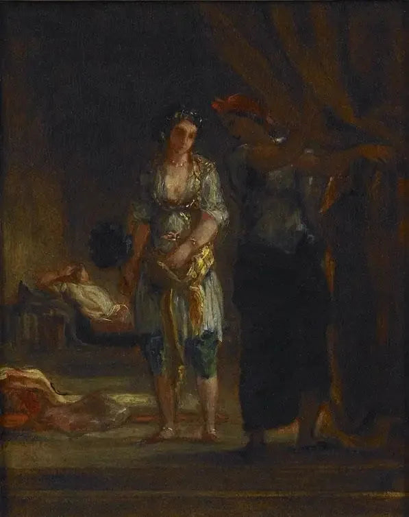 Harem sisustus Oranissa - Eugène Delacroix