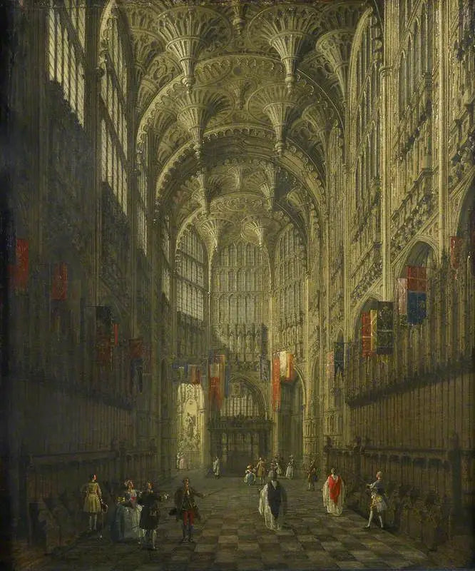 Henri VII:n kappelin sisätilat, Westminsterin luostari - Canaletto
