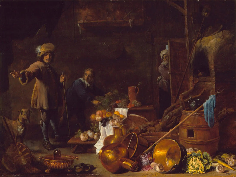 Keittiön sisustus - David Teniers nuorempi