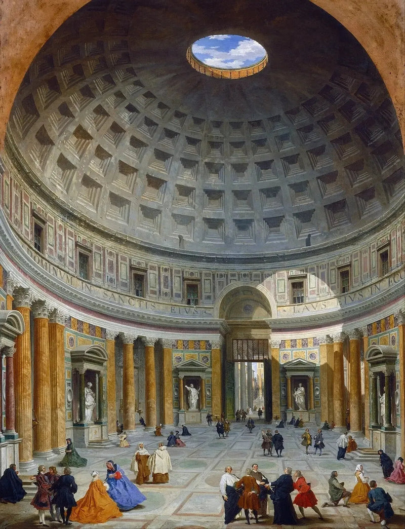 Pantheonin sisätilat, Rooma - Giovanni Paolo Panini