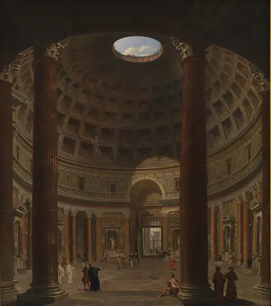 Pantheonin sisätilat, Rooma - Giovanni Paolo Panini