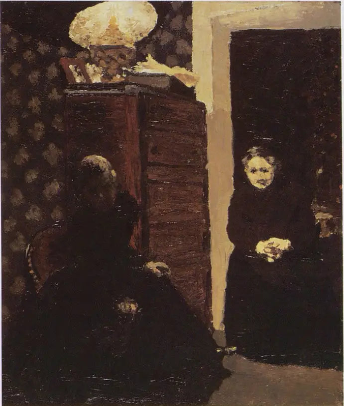 Sisätila, iltavaikutelma - Édouard Vuillard