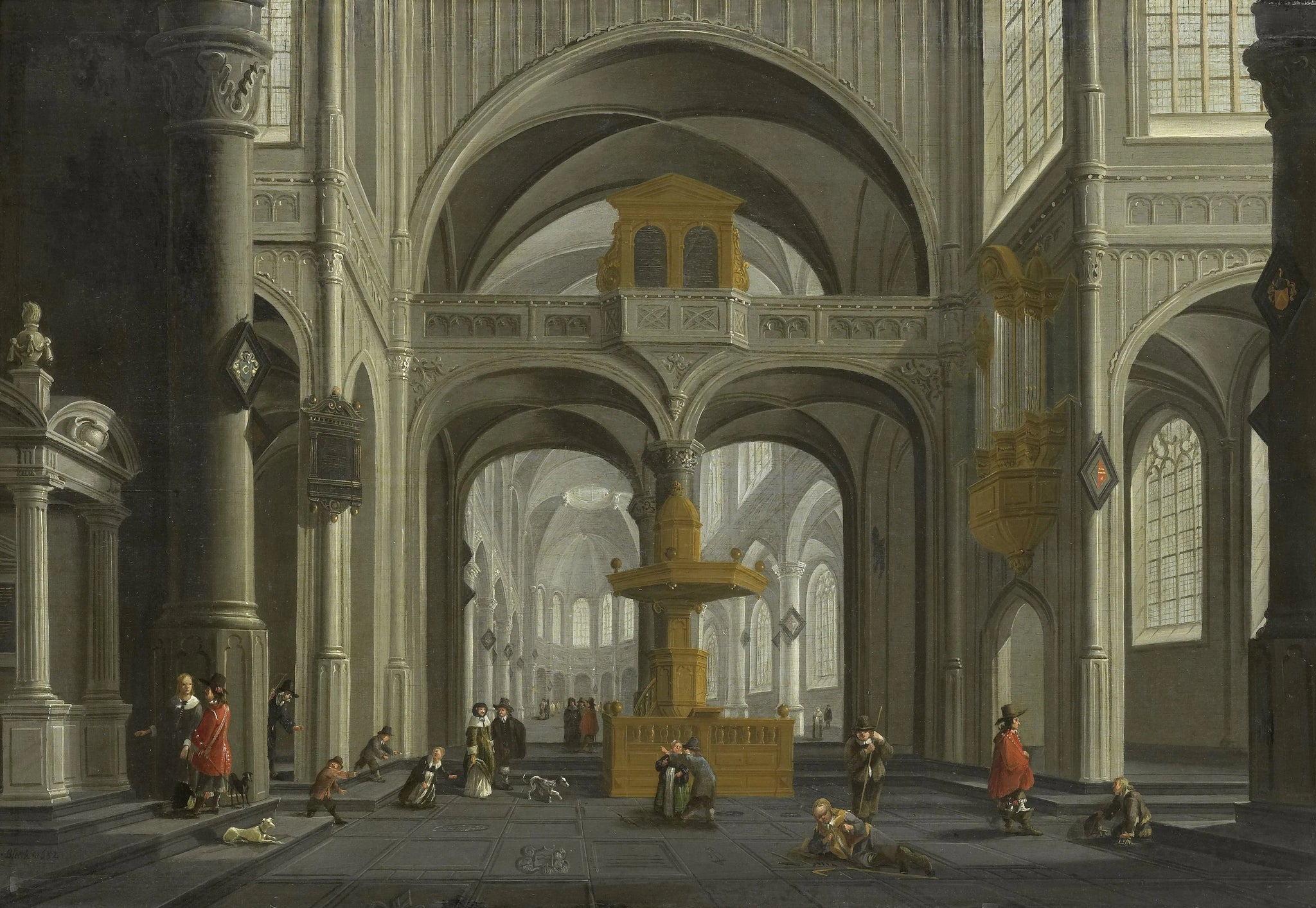 Intérieur de l'église. - Daniel de Blieck