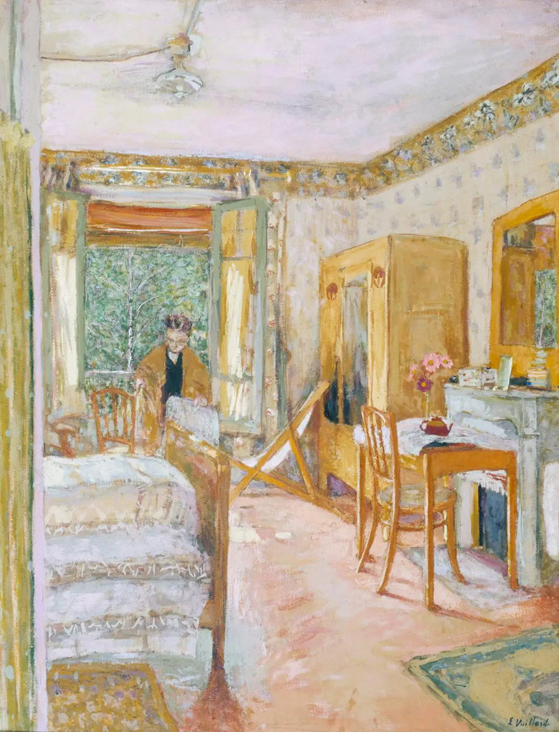 Auringonpaisteinen sisätila - Édouard Vuillard