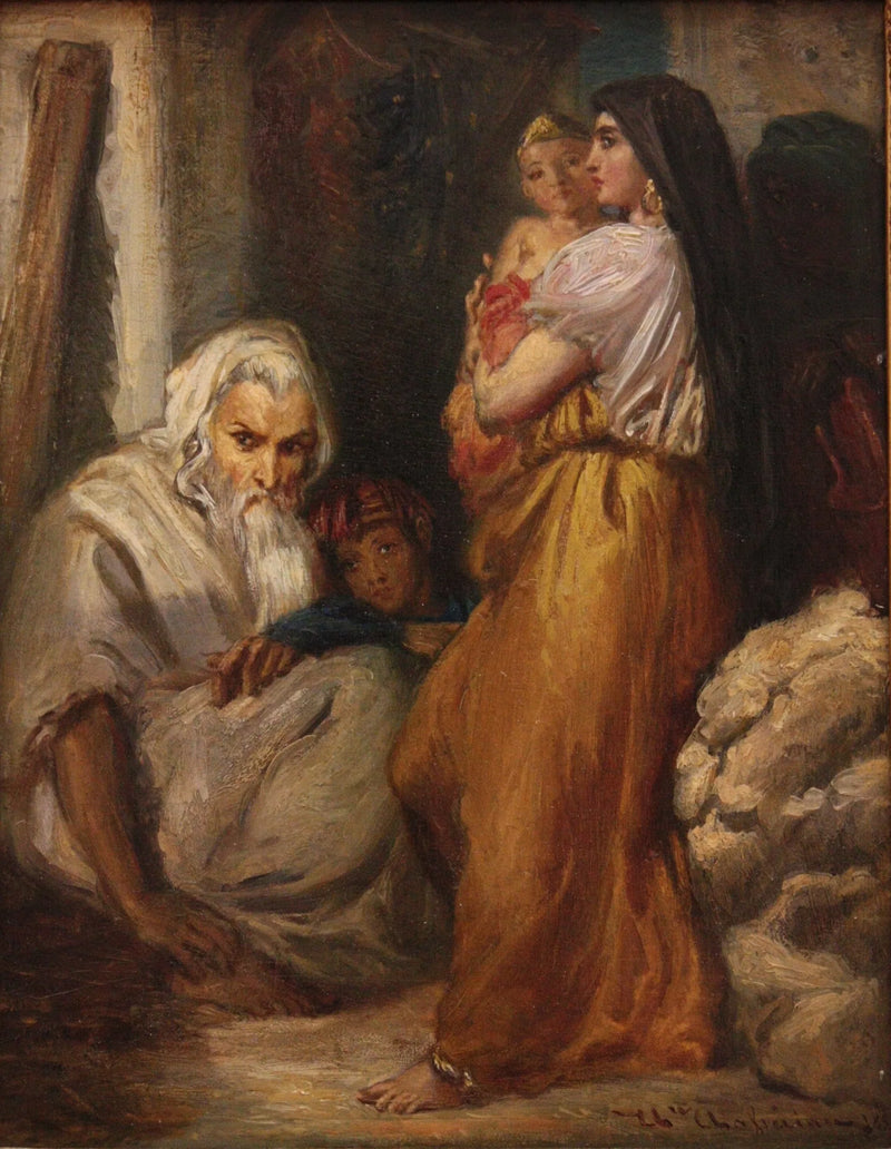 Juutalainen sisätila Constantine - Théodore Chassériau