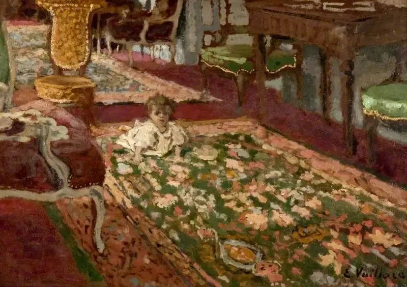 Sisätila: Olohuone - Édouard Vuillard
