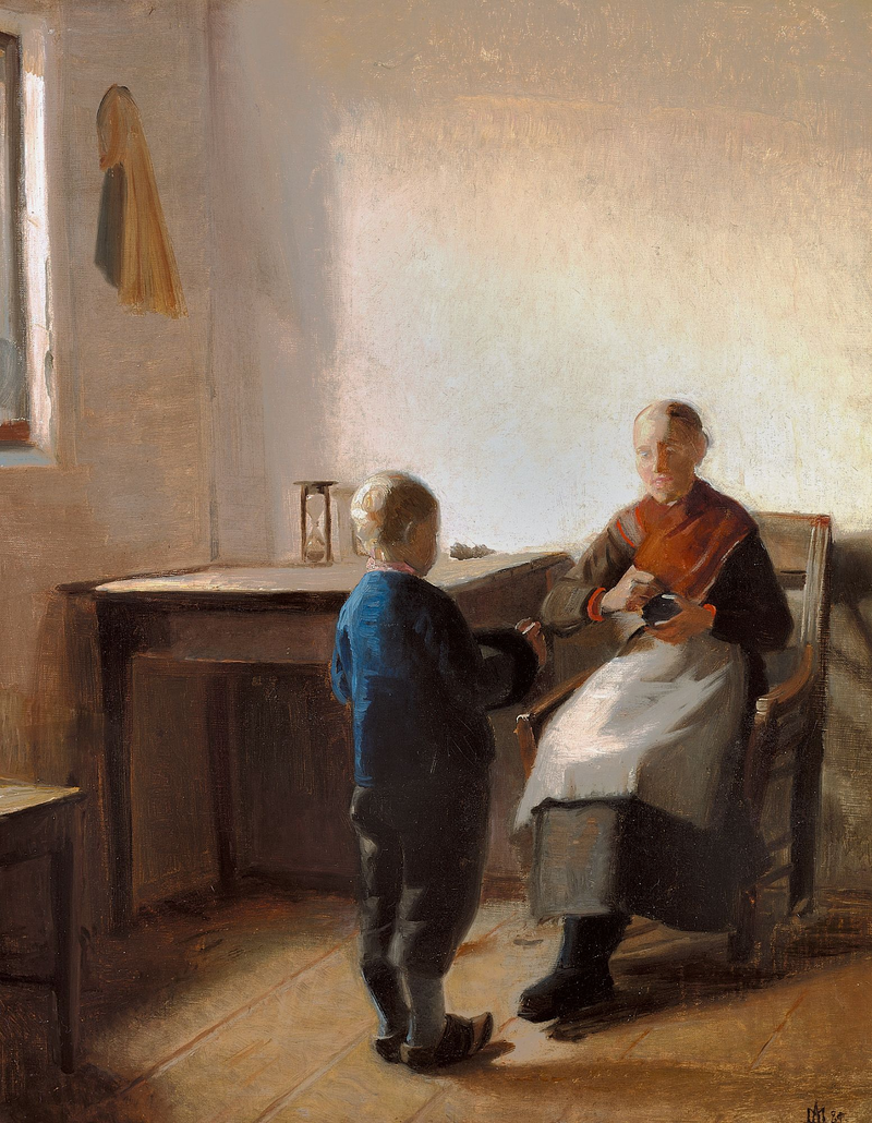 Sisustus. -Michael Peter Ancher