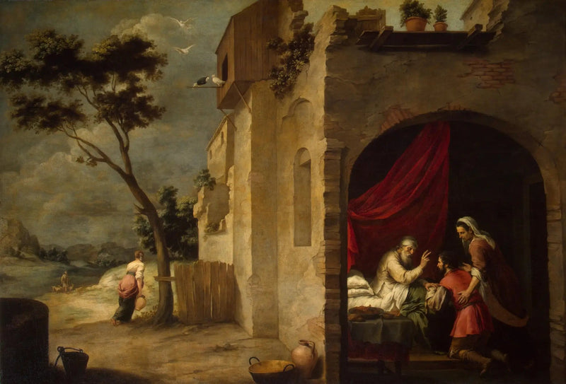 Isaac siunaamassa Jakobia - Bartolomé Esteban Murillo