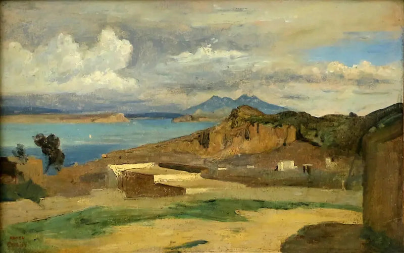 Ischia, näkymä Epomeon vuoren rinteiltä - Jean-Baptiste Camille Corot