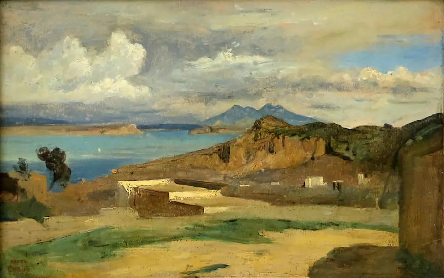 Ischia, näkymä Epomeon vuoren rinteiltä - Jean-Baptiste Camille Corot