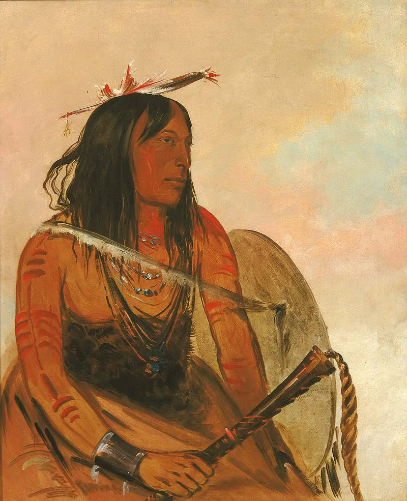Ish-a-ró-yeh, Se joka kantaa suden, urhea arvostettu - George Catlin
