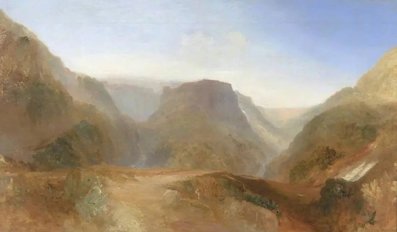 Italialainen maisema, todennäköisesti Civita di Bagnoregio - J. M. W. Turner