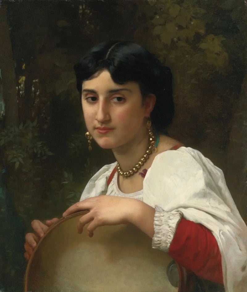 Italialainen tamburiini - Bouguereau