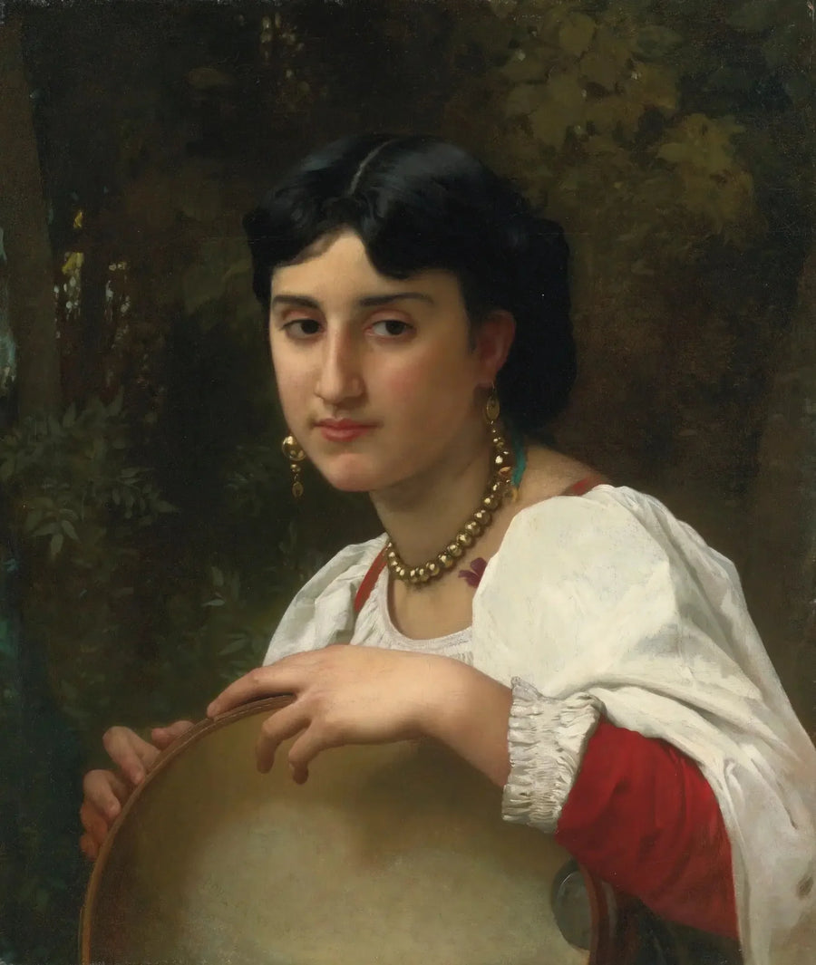 Italialainen tamburiini - Bouguereau
