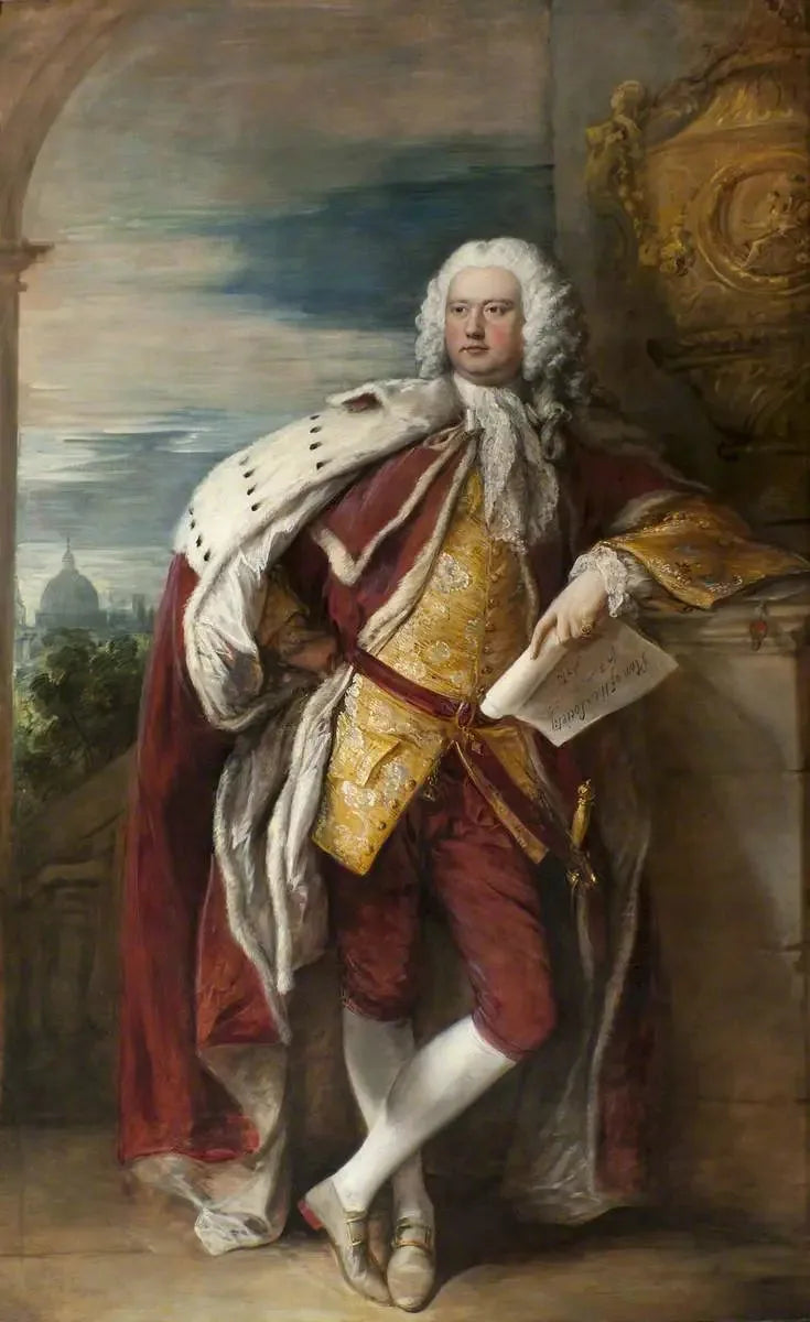 Jacob Bouverie (1694–1761), Folkestonen ensimmäinen viscount ja Arts Societyn ensimmäinen puheenjohtaja (Thomas Hudsonin mukaan) - Thomas Gainsborough