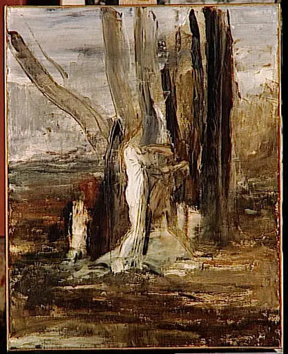 Jacob ja enkeli - Gustave Moreau