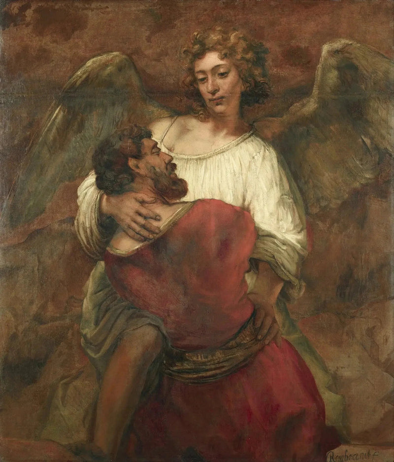 Jaakobin taistelu enkelin kanssa - Rembrandt