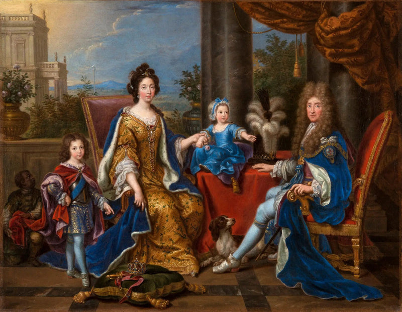 Jacques II ja hänen perheensä - Pierre Mignard