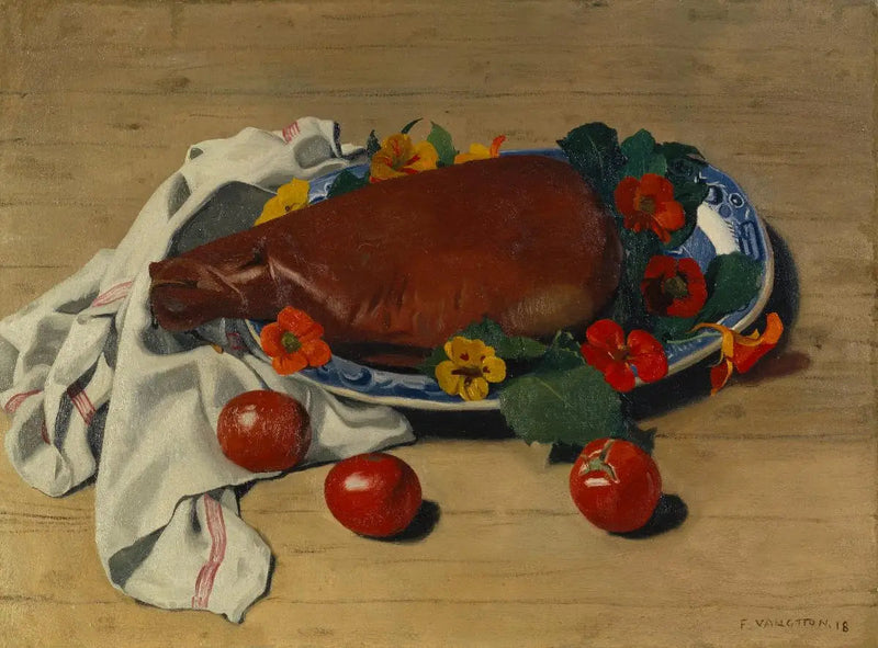 Kinkku ja tomaatit - Félix Vallotton