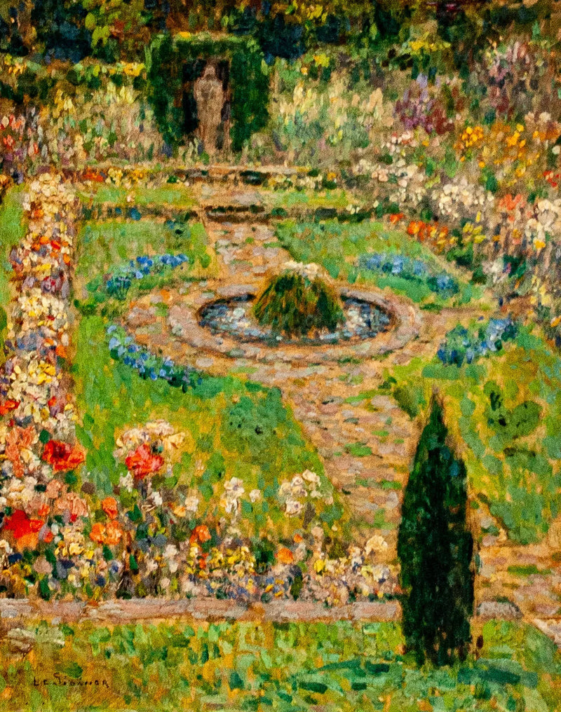 Hampton Court'n puutarha - Henri Le Sidaner