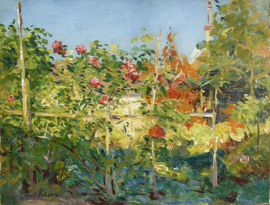 Puutarha Trouvillessa - Gustave Caillebotte