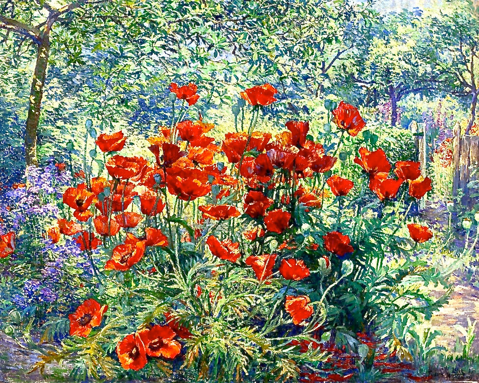 Jardin aux coquelicots – Juliette Wytsman, peinture de coquelicots