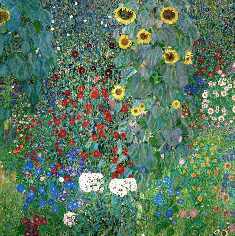 Auringonkukkakenttä - Gustav Klimt