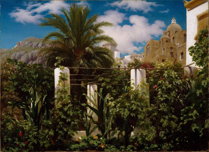 Puutarha ravintolassa, Capri - Frederic Leighton