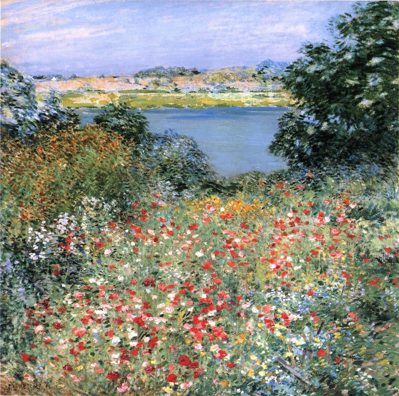 Punaisten unikkojen puutarha - Willard Metcalf