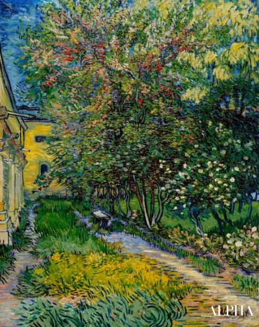 Jardin de l'hôpital St-Rémy - Van Gogh - Reproductions de tableaux et peintures haut de gamme