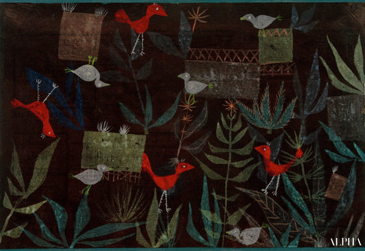 Jardin d'oiseaux - Paul Klee - Reproductions de tableaux et peintures haut de gamme