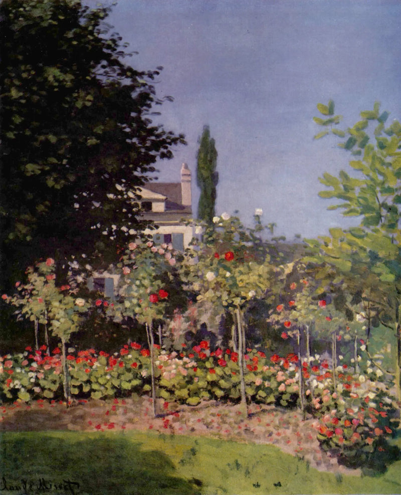 Kukkiva puutarha, Sainte-Adressen kaupungissa - Claude Monet