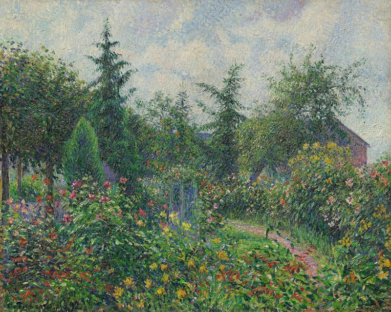 Puutarha ja kanala Octave Mirbeau'n luona, Les Damps - Camille Pissarro