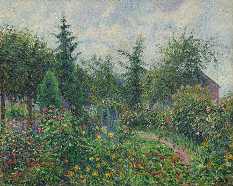 Puutarha ja kanala Octave Mirbeau'n luona, Les Damps - Camille Pissarro