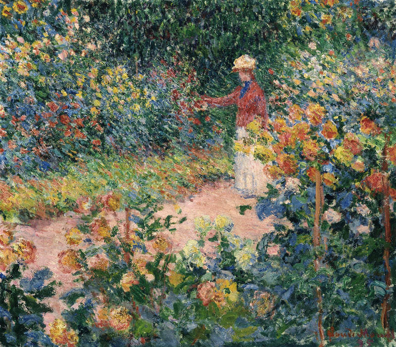 Monet's Garden Givernyssä, Bührle W1420 - Claude Monet