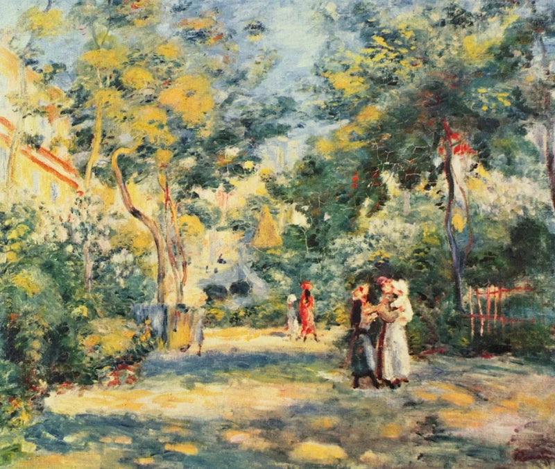 Puutarha Montmartressa - Pierre-Auguste Renoir