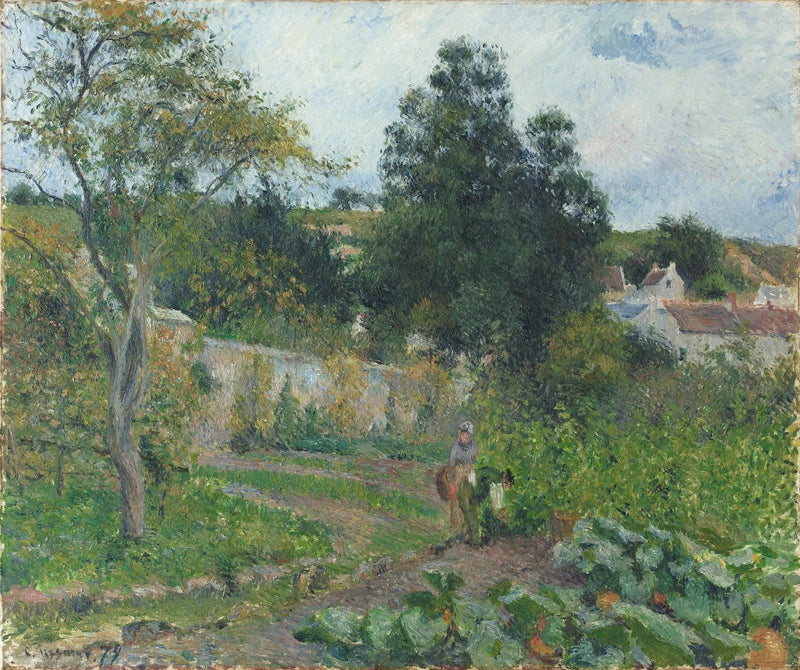 Puutarha Ermitagessa, Pontoise - Camille Pissarro