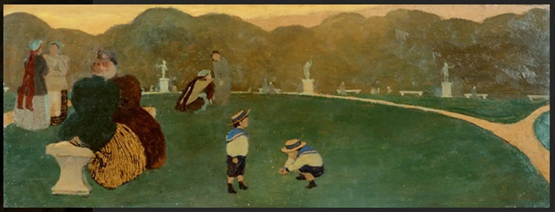 Publici puutarha, ilta - Félix Vallotton