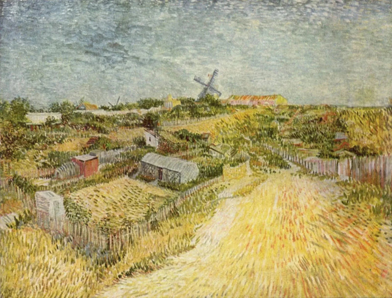 Montmartren vihannespuutarhat - Vincent van Gogh
