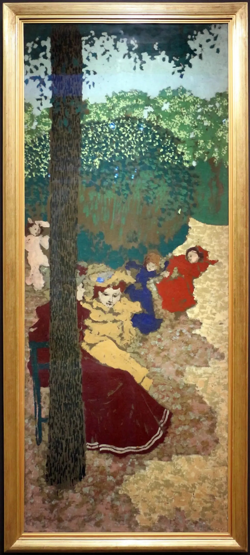 Julkiset puutarhat: tyttöjä leikkimässä - Édouard Vuillard