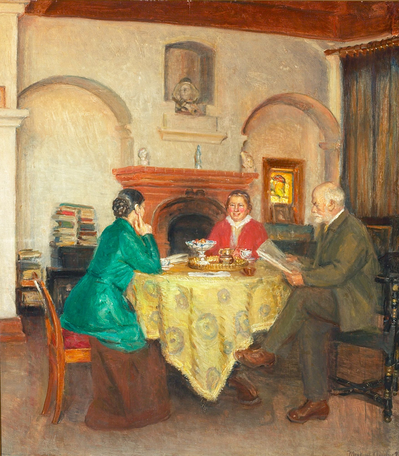 Menen hakemaan kahvia. - Michael Peter Ancher