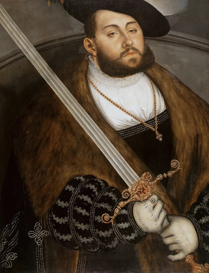 Jean-Frédéric I le Magnanime, électeur de Saxe - Lucas Cranach van de Oudere