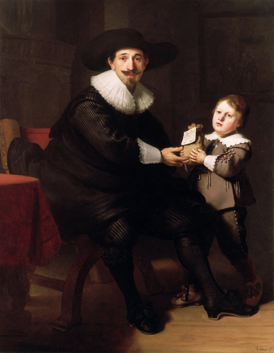 Jean Pellicornen ja hänen poikansa Casperin muotokuvat - Rembrandt