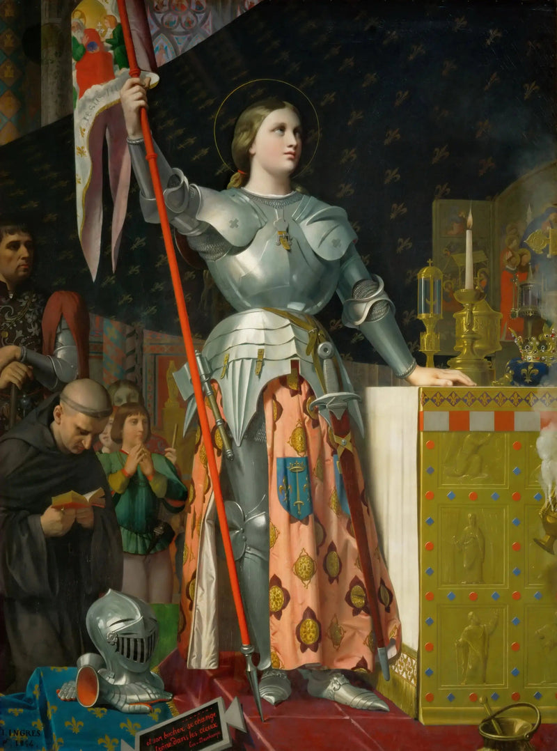 Jeanne d'Arc kuningas Charles VII:n kruunajaisissa - Jean-Auguste-Dominique Ingres