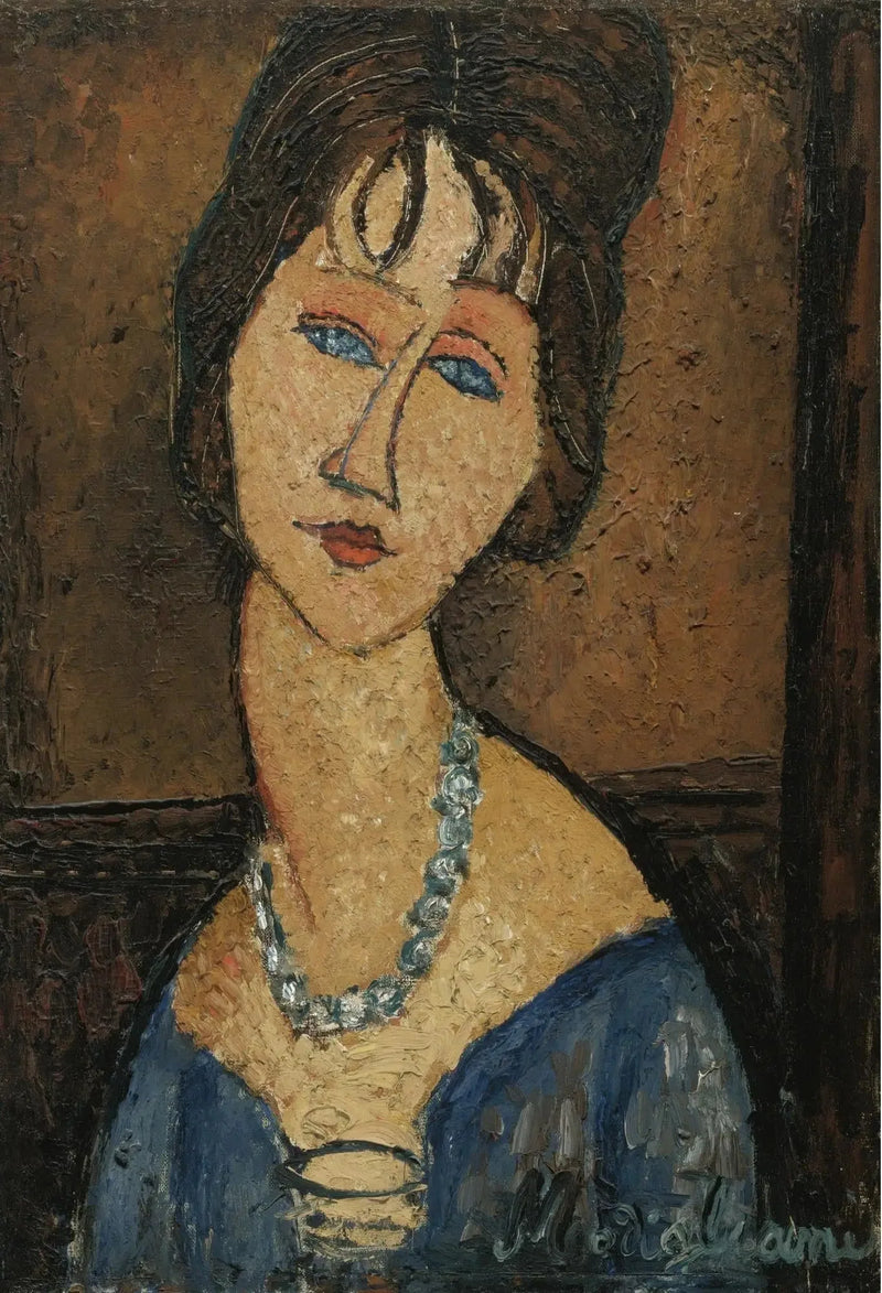 Jeanne Hébuterne kaulaketjulla - Amedeo Modigliani