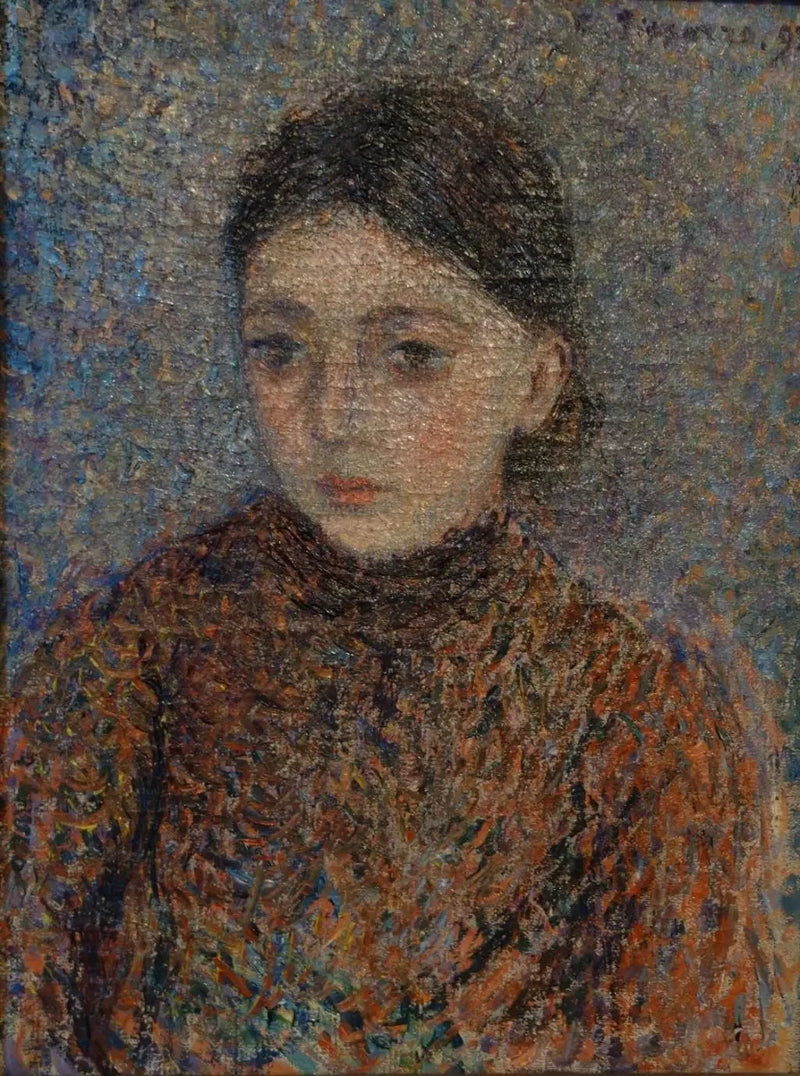 Jeanne Pissarro, nimeltään Cocotte, rintakuva - Camille Pissarro