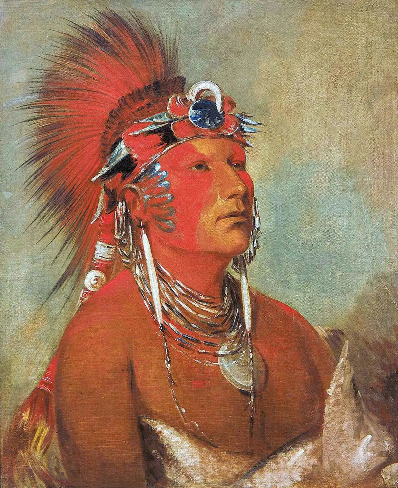 Jee-hé-o-hó-shah, Ei voi kaataa, soturi - George Catlin