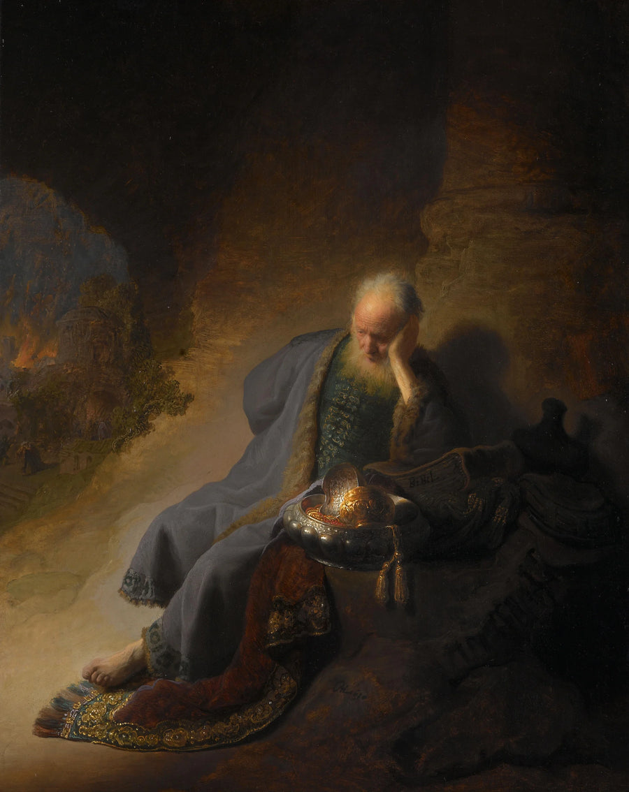 Jérémie itkee Jerusalemin tuhoa - Rembrandt