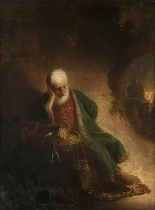 Jérémie itkee Jerusalemin tuhoa - Rembrandt