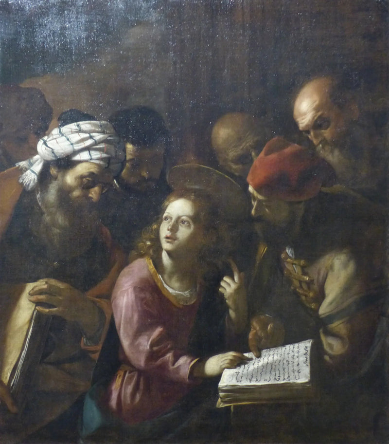 Jeesus keskellä opettajia - Mattia Preti